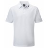 FootJoy Stretch Pique Solid Polo Athletic Fit - White