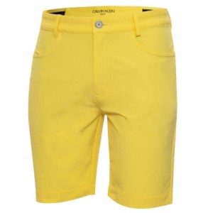 Calvin Klein Genius Tapered Stretch Shorts - Solar Yellow