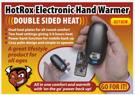 Original HotRox elektrische  handwarmer 2.0