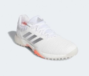 Adidas CodeChaos Golfschoen (EE9341) - wit/zilver/koraal