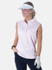 Abacus Sportswear Lds Cray Sleeveless Polo - Lt.Pink