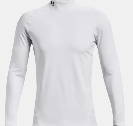 Under Armour mens ColdGear Fitted Mock - White