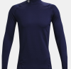 Under Armour mens ColdGear Fitted Mock - Navy