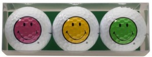 golfballen met opdruk smileys 1