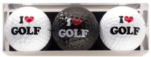 golfballen met opdruk I Love Golf