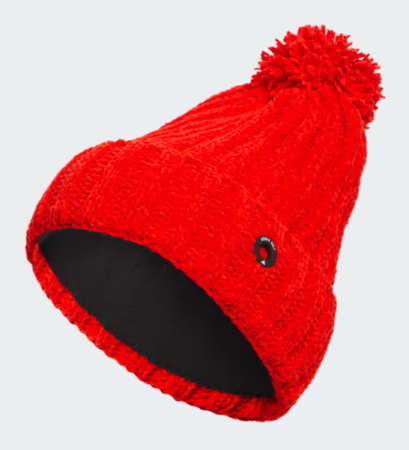 Adidas - Chenille Cable Pom Beanie - Helder Rood