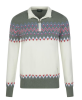 Golfino - Winter Game Knitted Troyer pullover - Snow
