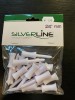 Silverline plastic tees 25mm - wit