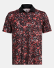Under Armour T2G Printed Polo, red solstice/black